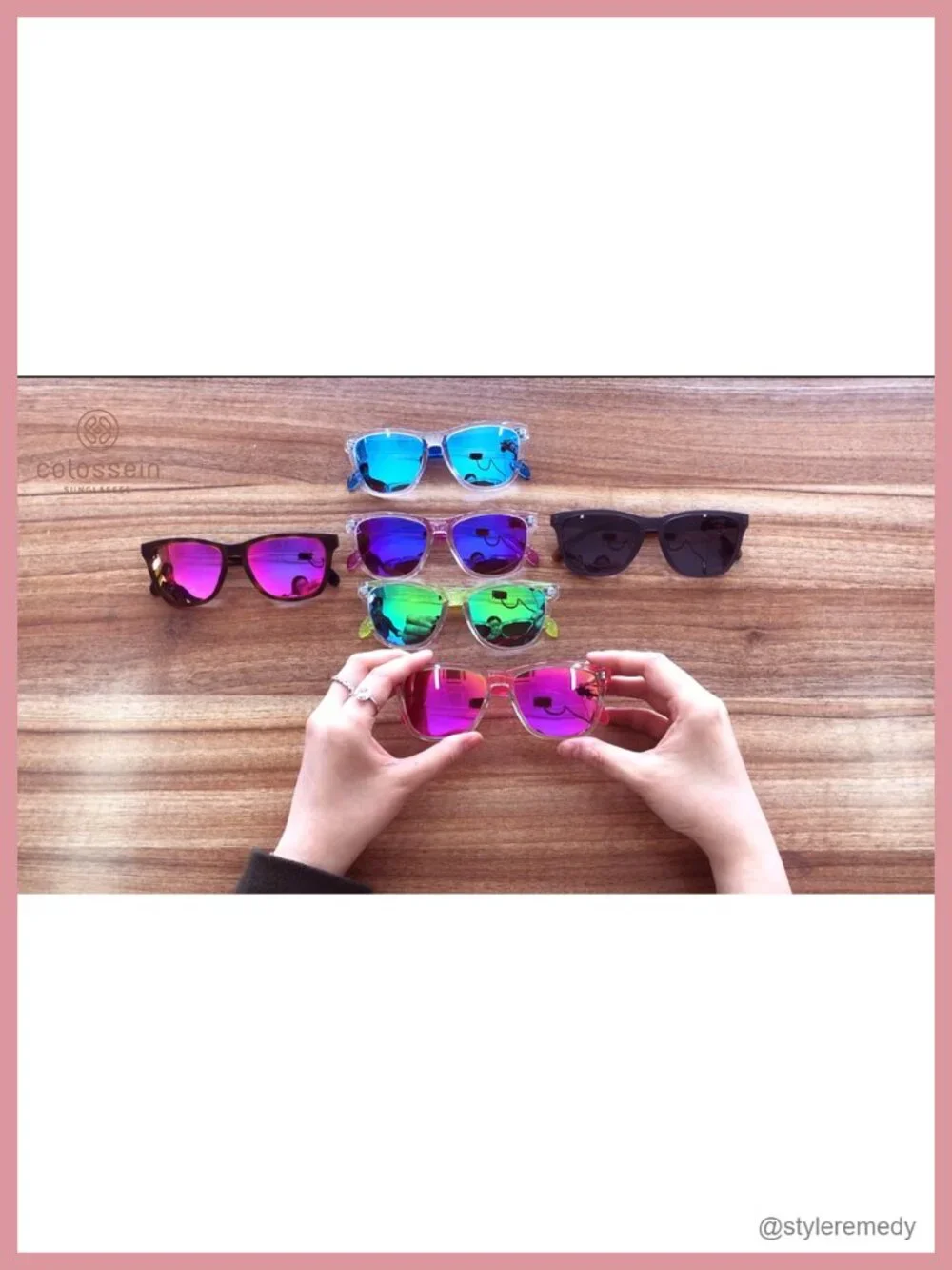 Classic Square Frame UV400 Mirrored Lens Sunglasses, Polycarbonate Frame,